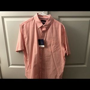 Croft&Barrow Easy Care Pink Woven Shirt L